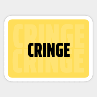 Cringe, That's Cringe Meme Sticker